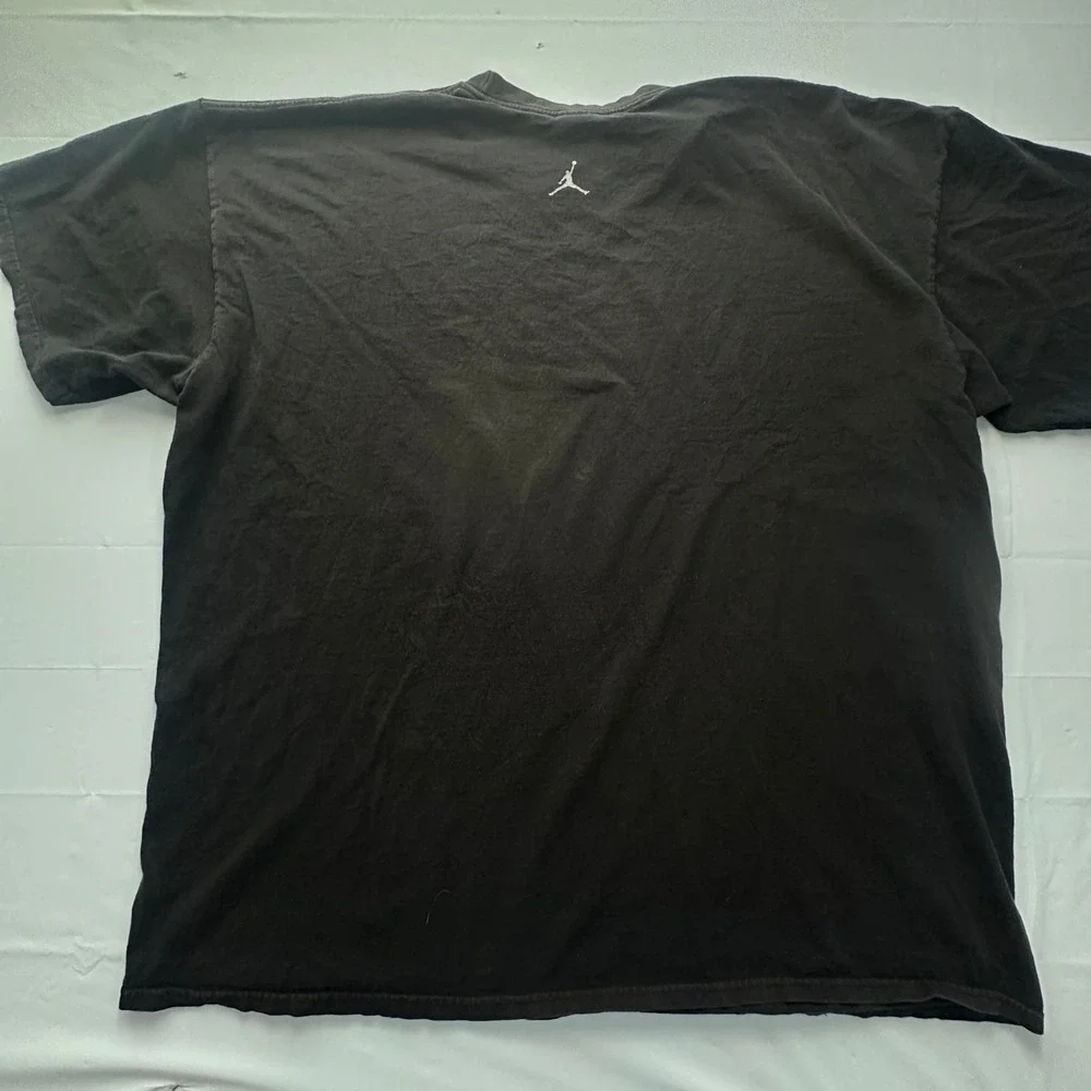 Jordan Brand Graphic T-Shirt Mens 3XL Black Jumpman Logo Short Sleeve Cotton Tee